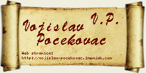 Vojislav Počekovac vizit kartica